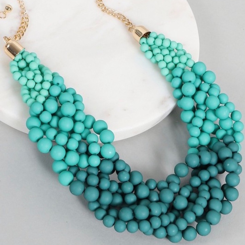 Ombre Teal Necklace